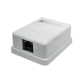 Розетка компьютерная RJ-45 CAT5e, внешняя, одинарная Suprlan (10-0307)