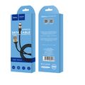 Кабель USB HOCO X26m Xpress (MicroUSB, 1м, плетеный, Черно-золотой)
