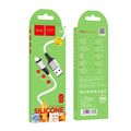 Кабель USB HOCO X86i (Lightning, 1м, силиконовый, Белый)