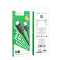 Кабель USB HOCO X88a Gratified (Type-C, 1м, пластик, Черный)