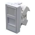 Модуль розетки 45х22,5 8P8C (RJ-45) cat.5e (10-0360)