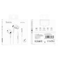 Проводные наушники HOCO M101 Pro Crystal, jack 3.5 mm, микрофон, внутриканальные, белый (6931474782380)
