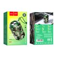 Портативная колонка  HOCO HC1 Trendy sound 5W, камуфляж, BT, miniJack 3.5, USB, FM приемник, Пластик (6931474740212)