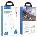 СЗУ HOCO C88A Star (2xUSB, 2.4А, белый) + кабель micro-USB