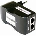 PoE-инжектор OSNOVO Midspan-1/ 151, установка в розетку 220 В. Мощность PoE  - до 15.4W.