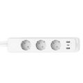 Сетевой фильтр 1.5 м TP-Link Tapo P300, 10 А, 2300 Вт, 3 розетки,2xUSB, белый (Tapo P300)