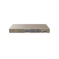 Неуправляемый POE-коммутатор 26 портов Tenda TEG1126P-24-410W ( 24x1Гбит/ с, 2xSFP, 24xPOE, PoE‑бюджет 370 Вт) корпус - металл