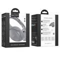 Беспроводные наушники HOCO W40 Mighty, Bluetooth, jack 3.5 mm, накладные, серый (6931474784957)