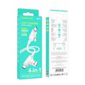 Кабель USB/ Type-C Borofone BX73 4-in-1 (Lightning/ Type-C, 1м, пластик, белый)