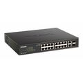 Управляемый PoE-коммутатор 18 портов D-Link DGS-1100-18PV2 (16х1Гбит/ с, 2хRJ45/ SFP, 16хPoE, PoE‑бюджет 130 Вт) 2 уровня