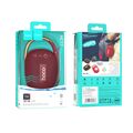 Портативная колонка HOCO HC17 Easy joy 5W, бордовый, BT, USB, FM приемник, Пластик/ Ткань (6931474796097)