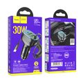 АЗУ HOCO NZ11A Guide (2xUSB, 1xType-C, 3А, черный) + кабель Type-C