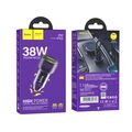 АЗУ HOCO Z52 Spacious (1xUSB, 1xType-C, 3А PD20W, фиолетовый)