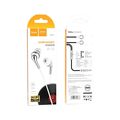 Проводные наушники HOCO M71 Inspiring, jack 3.5 mm, микрофон, внутриканальные, белый (6931474720788)