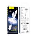 Кабель USB HOCO X74 3-in-1 (Type-C/ Lightning/ MicroUSB, 1м, пластик, Белый)