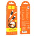 Кабель Type-C HOCO X82 PD20W (Lightning, 1м, силиконовый, Черный)