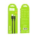 Кабель USB HOCO X69m Jaeger (MicroUSB, 1м, плетеный, Черно-белый)