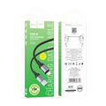 Кабель USB HOCO X102i Fresh (Lightning, 1м, плетеный, черный)