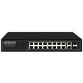 Управляемый PoE-коммутатор 20 портов Osnovo SW-8182/ L(300W) (18х1Гбит/ с, 2хSFP, 16хPoE, PoE‑бюджет 300 Вт) 2+ уровня