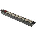 Блок распределения питания Lanmaster LAN-EP19-8P/ S-1.8M . 8xSchuko базовые 10A C14 1.8м