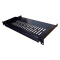 Полка стационарная Lanmaster TWT-CB-SFBF300-1U/ 18 1U нагр.:18кг. 19" 300мм черный (упак.:1шт)