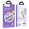 Кабель USB HOCO U127 Power (Lightning, 1м, плетеный, серый)