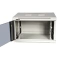 Шкаф коммутационный Lanmaster (TWT-CBWPG-6U-6X4-GY) настенный 6U 600x400мм пер.дв.стекл 60кг серый