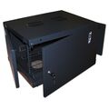 Шкаф коммутационный Lanmaster Next (TWT-CBWNM-18U-6X6-BK) настенный 18U 550x600мм пер.дв.металл 60кг черный 29.5кг 988мм IP20 сталь