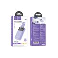 Внешний аккумулятор 10000mAh HOCO Q25 Graceful, Type-C PD20 x1, QC3.0, дисплей, пластик, фиолетовый