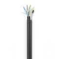 Кабель Cu UTP, Внешний на тросу, 4x2x0.47, 305м., Cat5e, NetLan (EC-UU004-5E-PE-SW-BK)