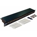 Патч-панель 19" 1U, 24 порта, Cat5e, экранированная, Lanmaster (TWT-PP24STP)