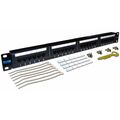 Патч-панель 19" 1U, 24 порта, Cat5e, Lanmaster (TWT-PP24UTP)