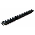 Патч-панель 19" 1U, 24 порта, Cat5e, Lanmaster (TWT-PP24UTP/ 6)