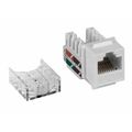 Гнездо вставка RJ-45 (Keystone) Cat5e, 90 градусов, Lanmaster, белый (TWT-OK45UTP/ 5E-WH)
