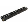 Организатор кабельный 19'' 1U с крышкой, черный Lanmaster (LAN-ORG/ CV-1U)