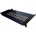 Полка стационарная Lanmaster TWT-CB-SFBF250-1U/ 18 1U нагр.:18кг. 19" 250мм, черный