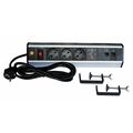 Блок розеток настольный, 3xSchuko, 2хUSB, 2хRJ-45 Cat6, 220V, 16A, с выключателем, шнур 1,8 метра Lanmaster (TWT-PDU19-10A8P-3.0)