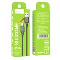 Кабель USB HOCO X101m Assistant (MicroUSB, 1м, силиконовый, черный)