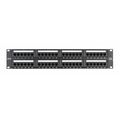 Патч-панель 19" 2U, 48 портов, категория 5e, неэкранированная, NetLan (EC-URP-48-UD2)