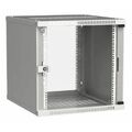 Шкаф настенный телекоммуникационный 19" 09U, Ш600xВ450xГ600, передняя дверь - стекло, серый ITK (LWE3-09U66-GF)