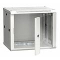 Шкаф настенный телекоммуникационный 19" 09U, Ш600xВ500xГ450, передняя дверь - стекло, серый ITK (LWR3-09U64-GF)
