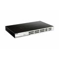 Управляемый PoE-коммутатор 28 портов D-Link DGS-1210-28MP (24х1Гбит/ с, 4хRJ45/ SFP, 24хPoE, PoE‑бюджет 370 Вт) 2 уровня