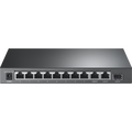 Неуправляемый POE-коммутатор 11 портов TP-Link SMB TL-SL1311P ( 8x100Мбит/ с 2x1Гбит/ с, 1xSFP, 8xPOE, PoE‑бюджет 65 Вт) корпус - металл