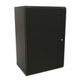 Шкаф настенный телекоммуникационный 19" 18U, Ш600*В650*Г600, передняя дверь - металл, черный WRline (WR-TW-1866-SR-RAL9004)