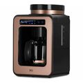 Кофеварка капельная BQ CM7000 черный/ медный (600 Вт, зерновой/ молотый, 600 мл)