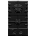 Газовая варочная панель Lex GVG 321 BL черный (конфорок -  2 шт, панель - закаленное стекло, 30х52 см)