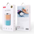 Внешний аккумулятор 10000mAh -XO- PR222, USB x1, Type-C PD20 x1, QC3.0, дисплей, пластик, белый/ голубой
