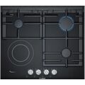 Газовая варочная панель Bosch PRY6A6B70Q черный (конфорок - 4 шт, панель - стеклокерамика, 56x49 см)