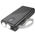 Внешний аккумулятор 20000mAh HOCO J96 Strider, USB x2,фонарик,  пластик, черный