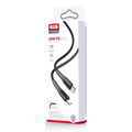 Кабель Type-C XO NB-Q226B 60W silicone two-color Type-c to Type-c data cable Black